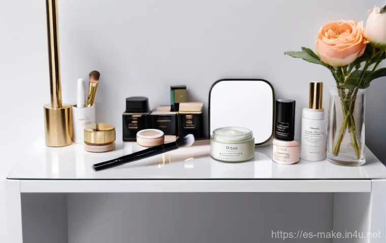 뷰티 컨설팅과 메이크업의 연관성 - **Personal Colorimetry Discovery**
    A vibrant, medium close-up portrait of a woman in her late 20...